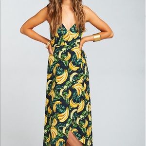 Show Me Your Mumu Banana Wrap Dress